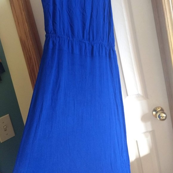 Tristan beautiful cobalt royal blue maxi sleeveless dress NWOT - Picture 7 of 10